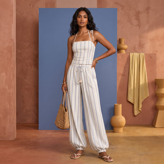 Cabana Stripe Halter Set