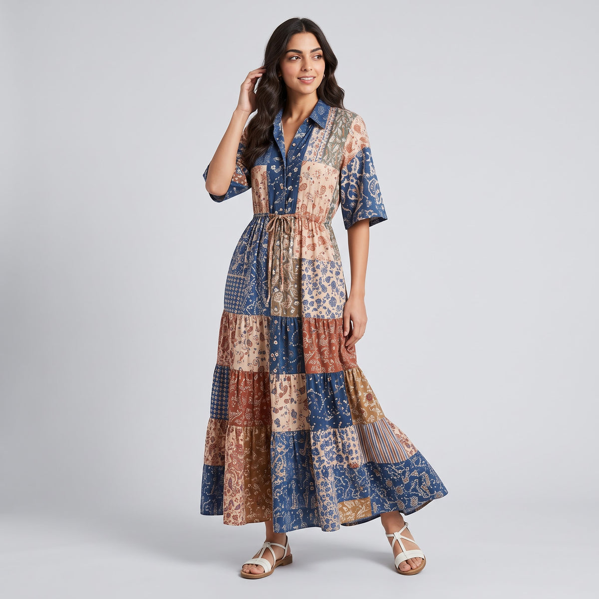 Marrakesh Patchwork Maxi Dress