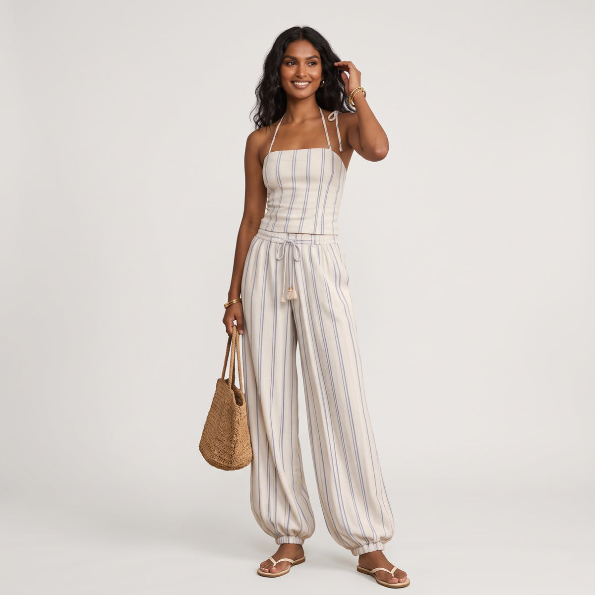 Cabana Stripe Halter Set