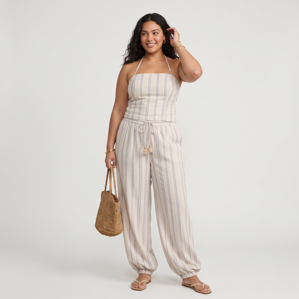 Cabana Stripe Halter Set