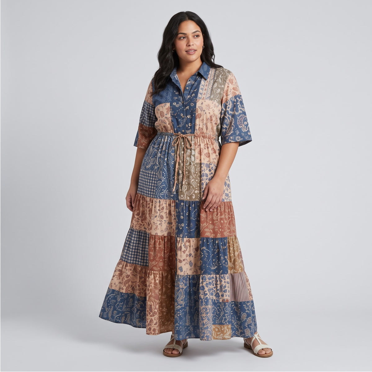 Marrakesh Patchwork Maxi Dress
